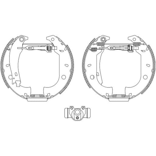 Mintex Brake Shoe Set Axle Kit fits Alfa Romeo 145 1994-1996 1.4 1.6