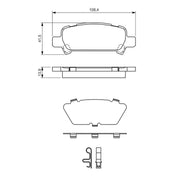 Bosch Front & Rear Pads fits Subaru Impreza 1998-2000 2.0