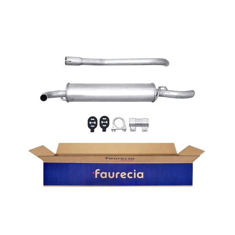 Hella End Silencer Rear fits Fiat Cinquecento 1994-1998 1.1