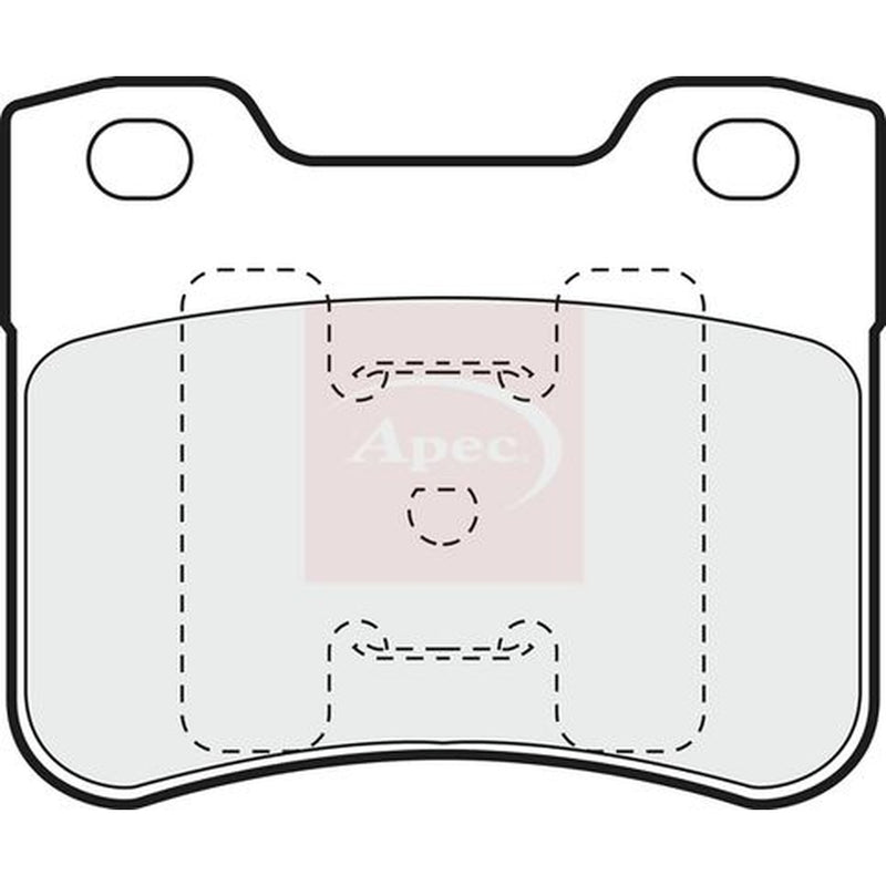Apec Front Brake Pad Set fits Citroën Saxo 1996-2003 1.0 1.1 1.4