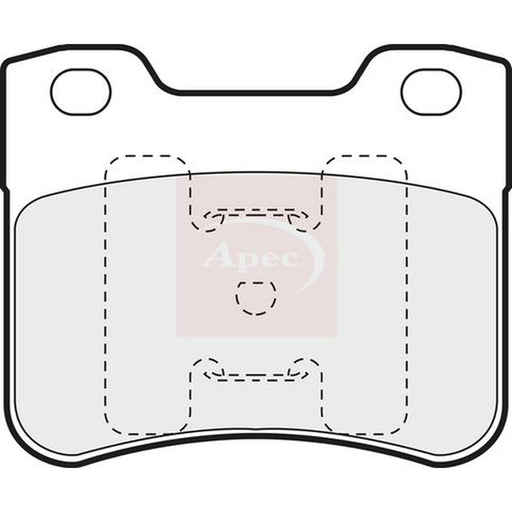 Apec Front Brake Pad Set fits Citroën Saxo 1996-2003 1.0 1.1 1.4