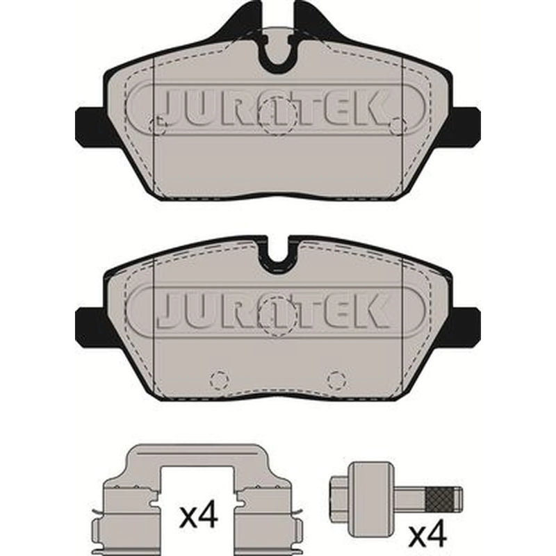 Juratek Front Brake Pad Set fits BMW I3 2013 on