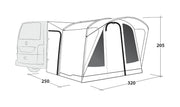 Outwell Fresno Driveaway Awning Grey Outwell - Dynamic Drive
