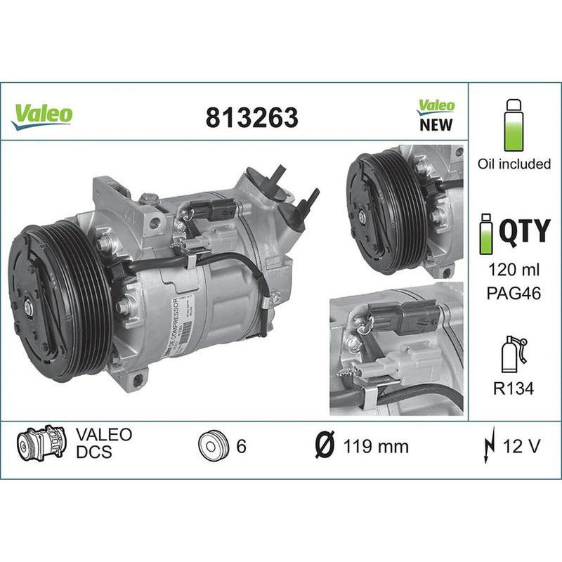 Valeo Air Conditioning Compressor 813263