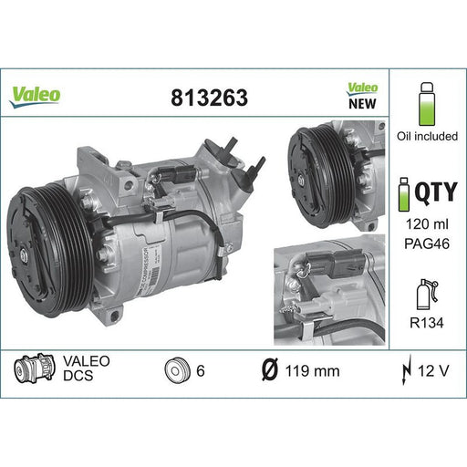 Valeo Air Conditioning Compressor 813263