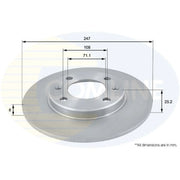 Comline Front & Rear Brake Discs & Pads fits Citroën Xsara 1998-2005 2.0