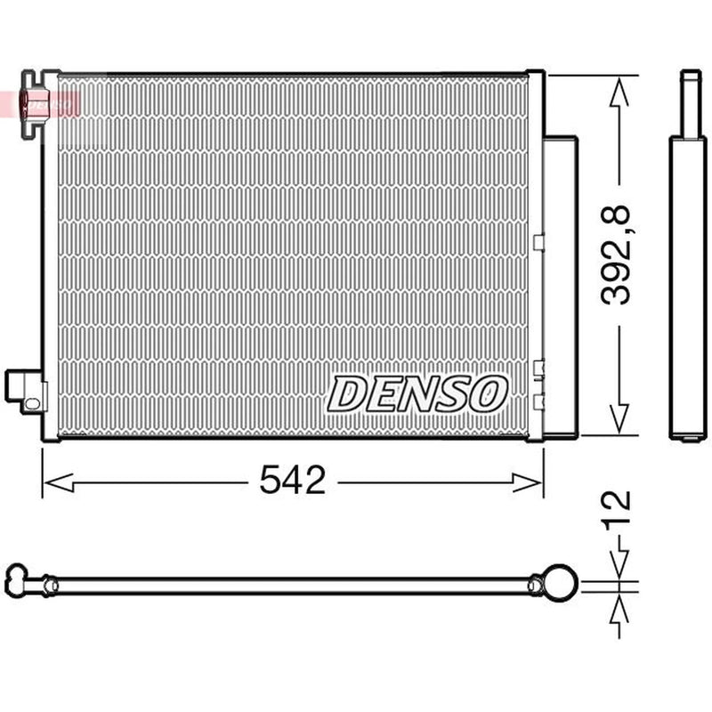 Denso Air Conditioning Condenser fits Dacia Dokker 2012-2021 1.2 1.3 1.5 1.6