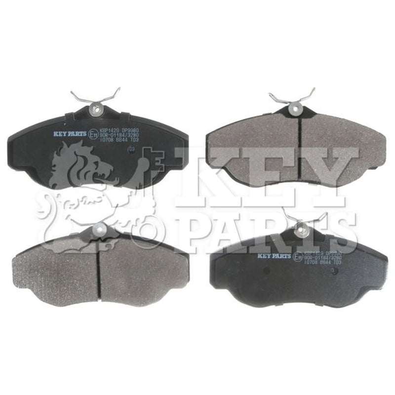 Key Parts 4 x Front Brake Pad Set fits Land Rover Discovery 1998-2004 2.5 4.0