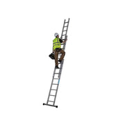 Zarges Everest Square-Rung Extension Ladder 3-Part 3 x 8 - 403826