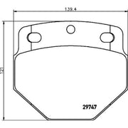 DON Front Brake Pad Set fits Daf Sb 1982-2003