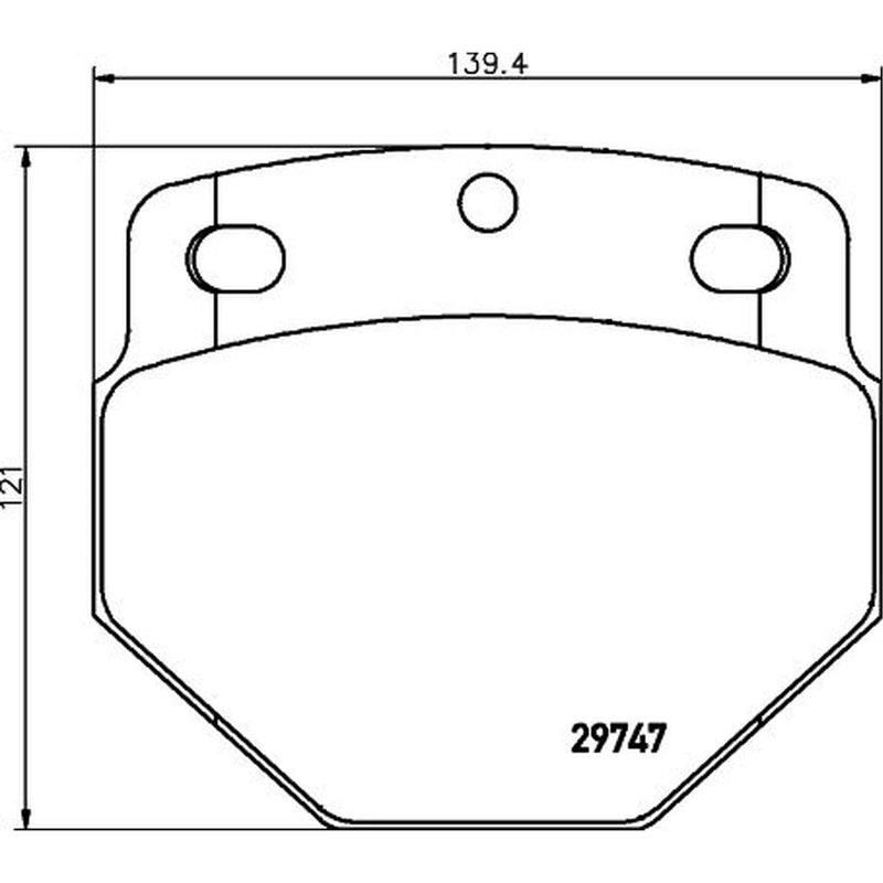 DON Front Brake Pad Set fits Daf Sb 1982-2003