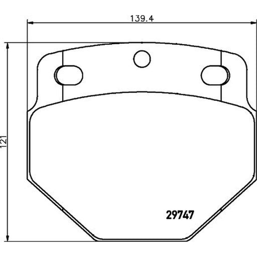 DON Front Brake Pad Set fits Daf Sb 1982-2003