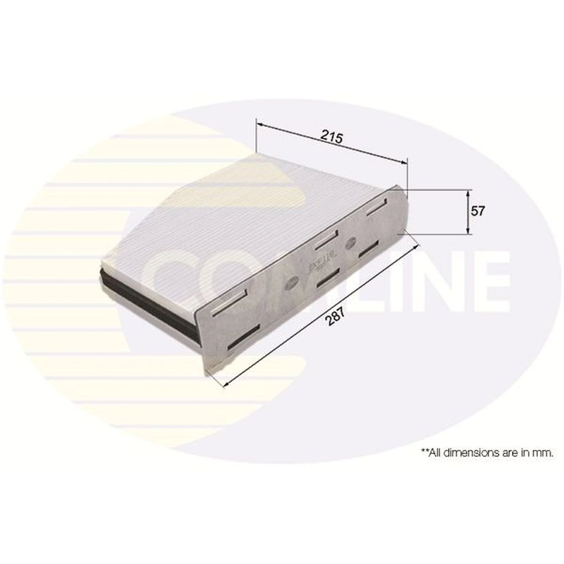 Comline Cabin Air Filter (Pollen Filter) fits Audi A3 2003-2013