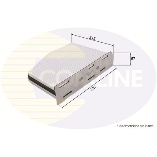 Comline Cabin Air Filter (Pollen Filter) fits Audi A3 2003-2013