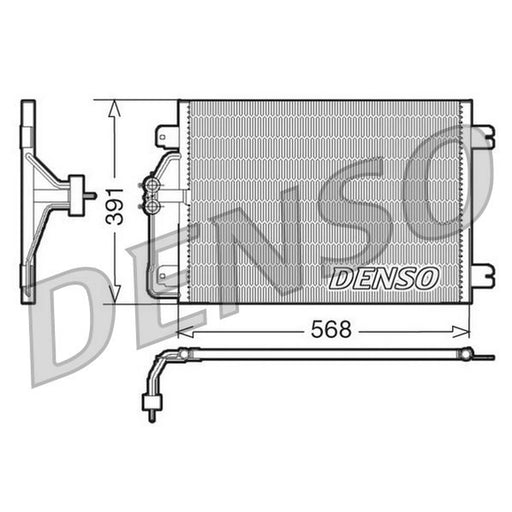 Denso Air Conditioning Condenser fits Renault Megane I 1996-2003