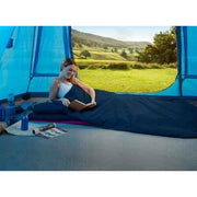 Luxury Grey Stripe Compact Duvalay 4.5 Tog Sleeping Bag Duvet & Topper GREY Duvalay - Dynamic Drive