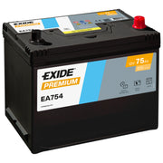 Exide Battery 12V 75Ah 630A EA754