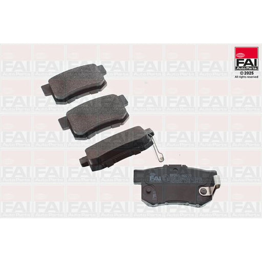 FAI Rear Brake Solid Discs & Pads fits Honda Civic VIII 2005-2012 1.6 1.8
