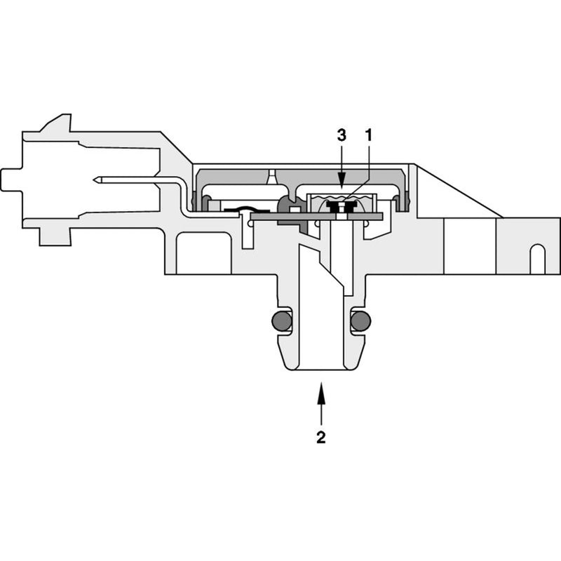 Bosch Exhaust Pressure Sensor fits Suzuki Grand Vitara II 2005-2015 1.9