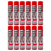 12 x Polygard Brake & Clutch Cleaner Removes Oil Grease Dirt Degreaser Spray 600ml Polyguard  - Dynamic Drive