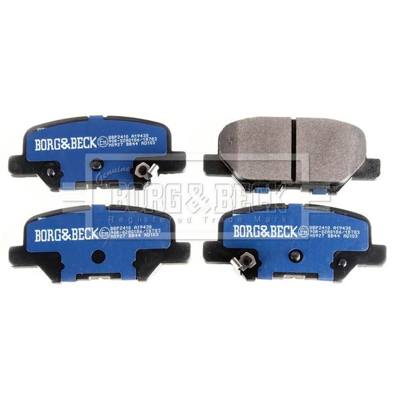 Borg & Beck Rear Brake Solid Discs & Pads fits Mazda 6 2012-2020 2.0 2.2 2.5