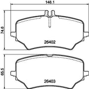 Mintex Rear Brake Pad Set fits Mercedes-Benz Eqe 2022 on