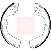Apec Brake Shoe Set Axle Kit SHU800