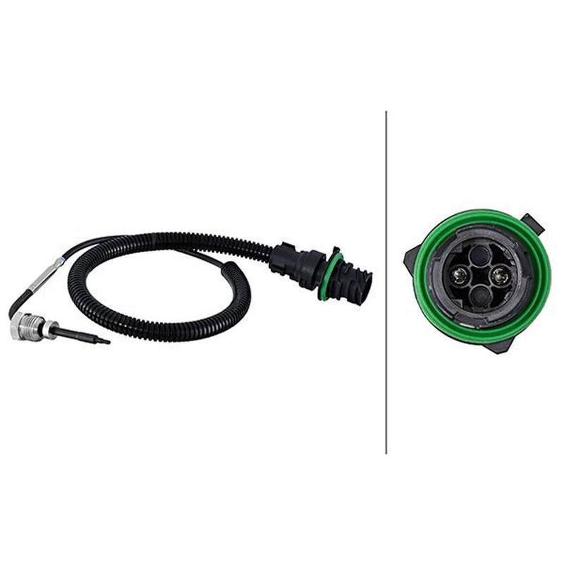 Hella Exhaust Gas Temperature Sensor fits Mercedes-Benz Actros MP2 2002-2003