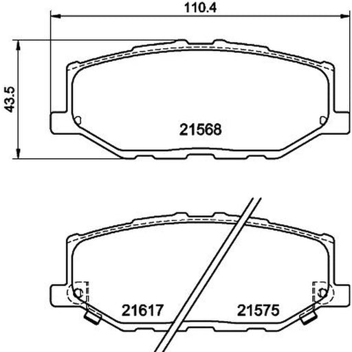 DON Front Brake Pad Set fits Suzuki Jimny Closed Off-Road Vehicle 2018-2019 1.5