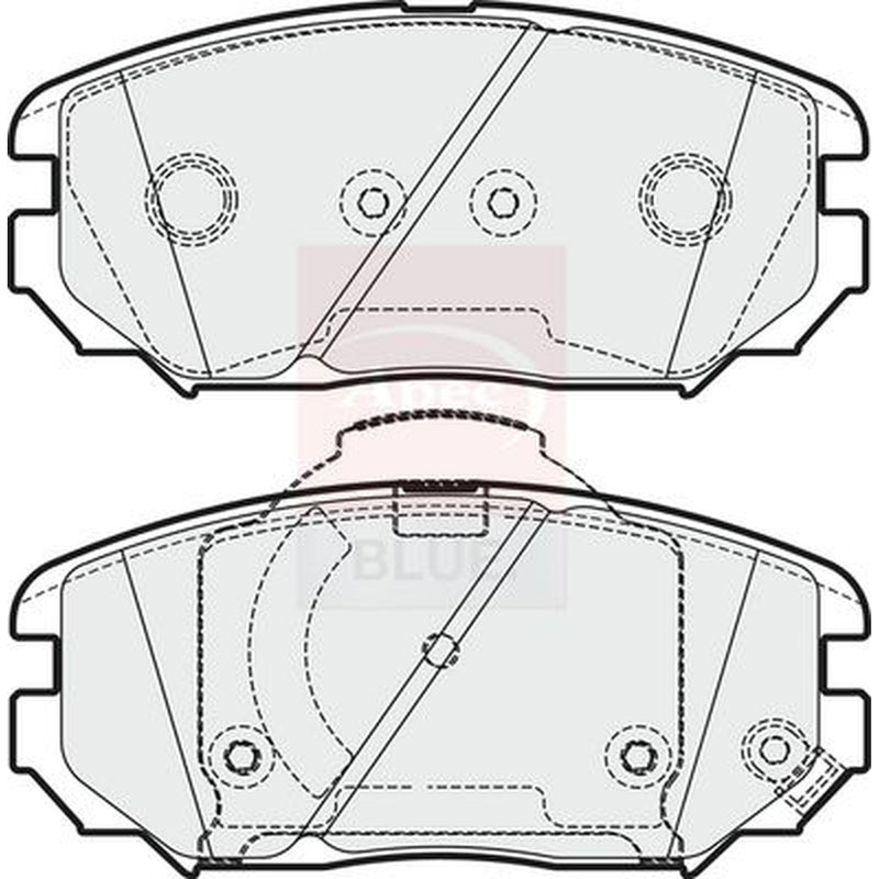 Apec Front Brake Vented Discs & Pads fits Hyundai Tucson 2004-2012 2.0 2.7