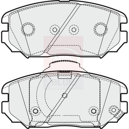 Apec Front & Rear Brake Discs & Pads fits Hyundai Tucson 2004-2010 2.0 2.7