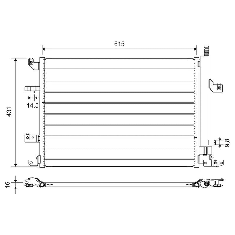 Valeo Air Conditioning Condenser 814319