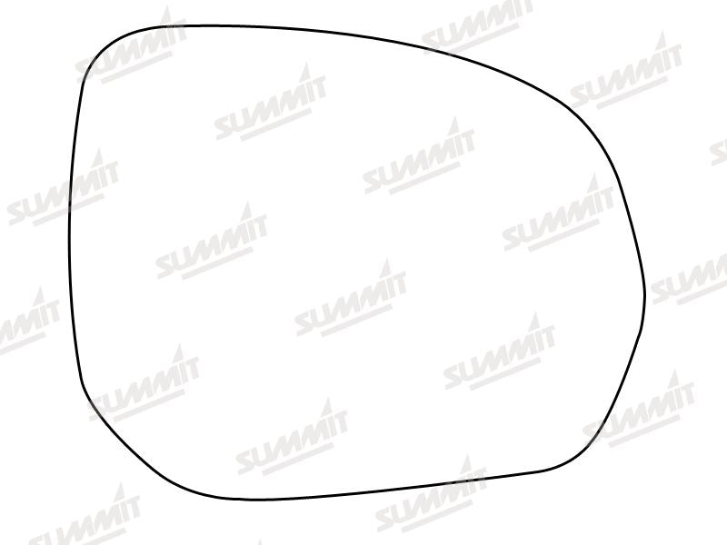 Summit Stick-On Aspheric Mirror Glass fits Citroen C3, C4 Picasso, Crosser Peug 3008, 5008 508 RHS Summit - Bars 4 Cars