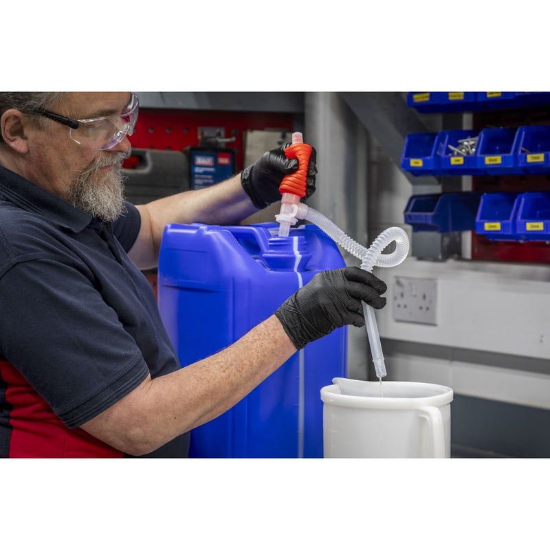 Sealey Syphon Hand Pump for 5L-25L Containers TP76 Sealey - Dynamic Drive