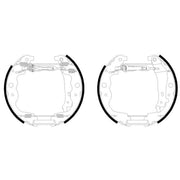 Mintex 4 x Brake Shoe Set Axle Kit fits Dacia Logan II 2012 on 1.2 1.5