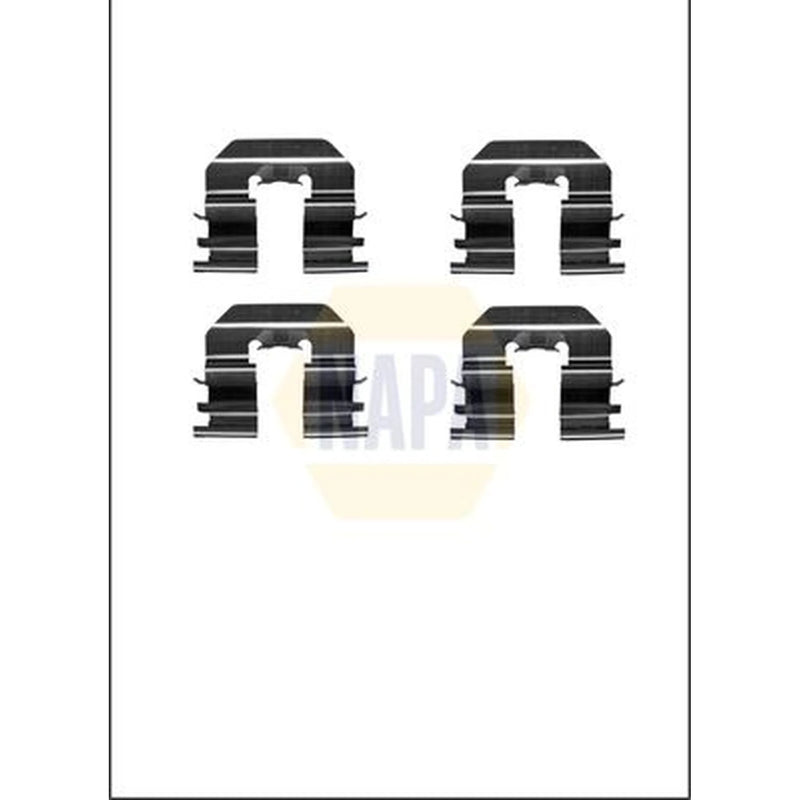 NAPA Brake Pad Accessory Fitting Kit Rear fits Hyundai I40 I 2012-2019