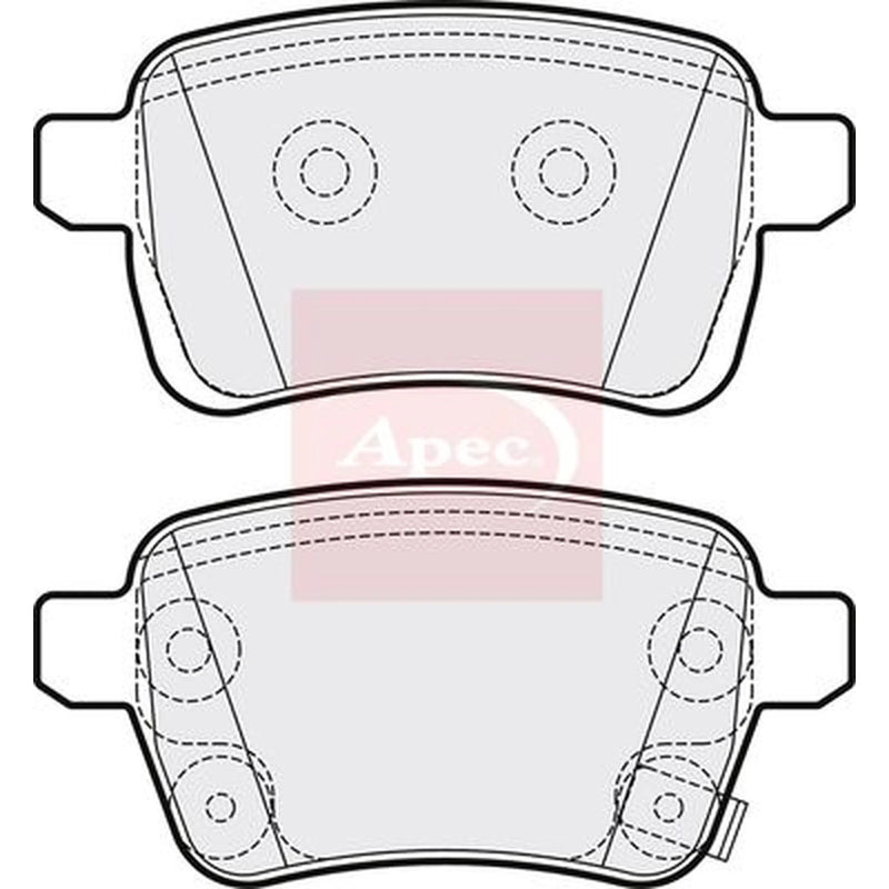Apec Rear Brake Pad Set PAD2064
