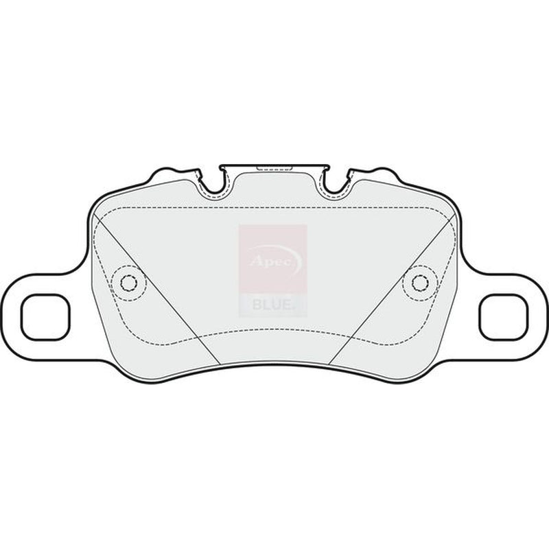 Apec Rear Brake Pad Set fits Porsche 918 Spyder 2013 on 4.6