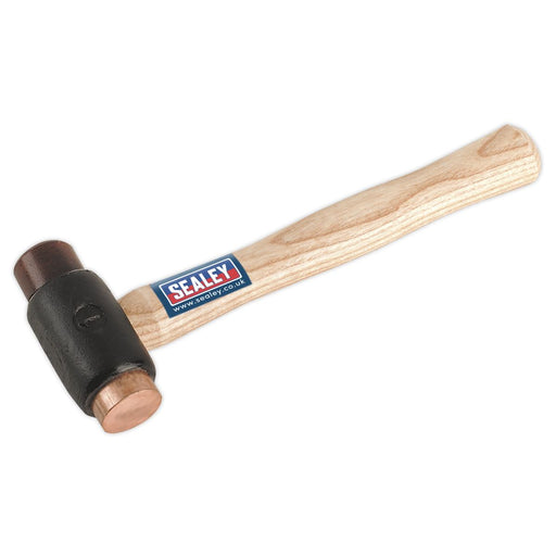 Sealey Copper/Rawhide Faced Hammer 1.5lb Hickory Shaft CRF15 Sealey - Dynamic Drive