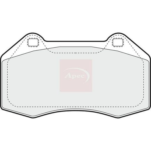 Apec Front Brake Pad Set fits Alpine A110 II 2017-2024 1.8