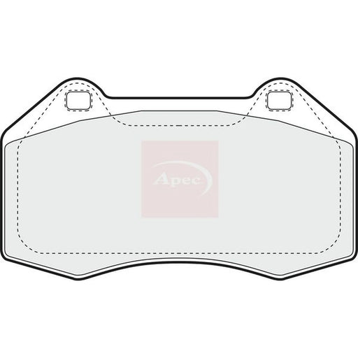 Apec Front Brake Pad Set PAD1416