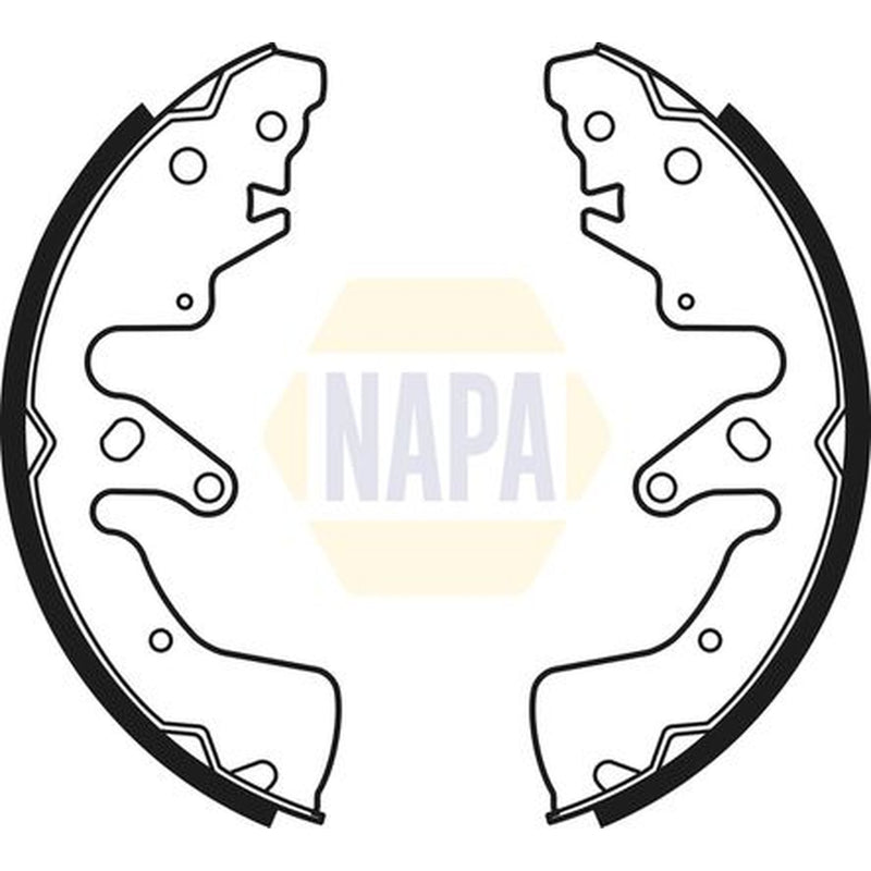 NAPA Brake Shoe Set Axle Kit fits Suzuki Grand Vitara II 2005-2015 1.6 1.9 2.0