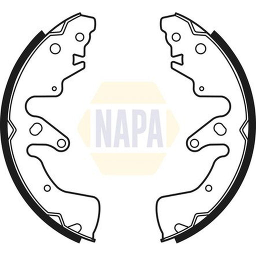NAPA Brake Shoe Set Axle Kit fits Suzuki Grand Vitara II 2005-2015 1.6 1.9 2.0