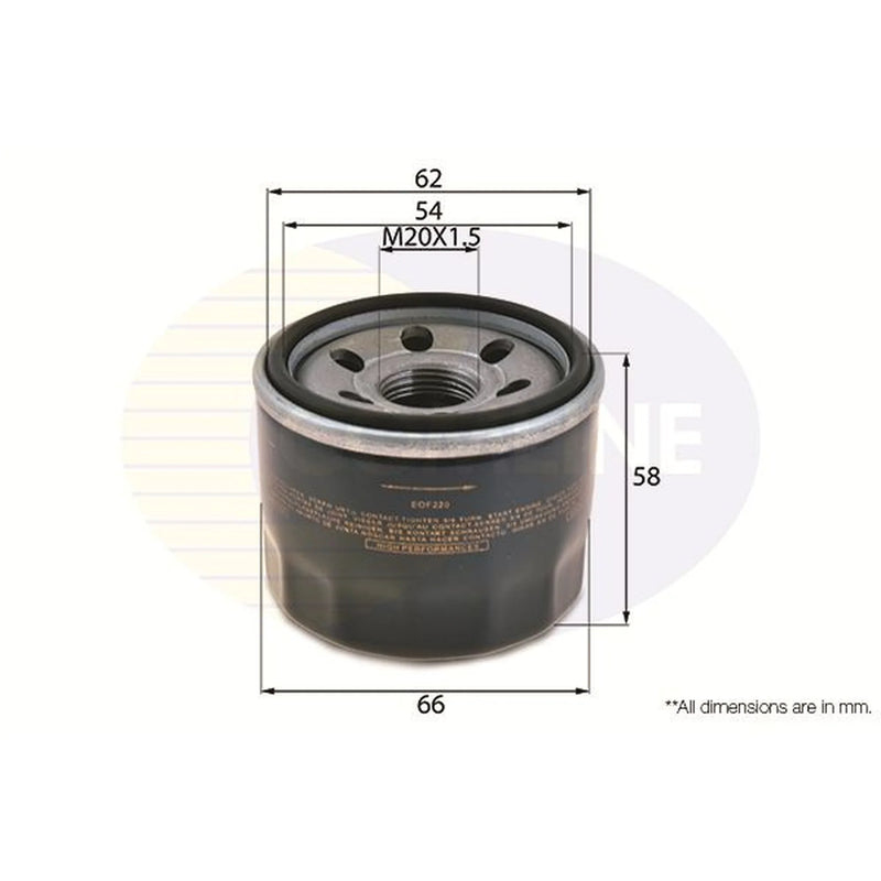Comline Engine Oil Filter fits Mitsubishi I 2006-2013 0.7