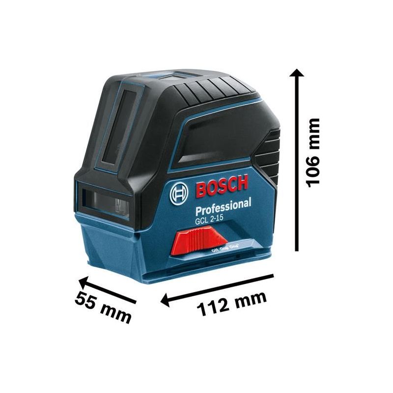 Bosch GCL 2-15 Professional Combi Laser + Rotating Mount & Clamp Bosch - Dynamic Drive
