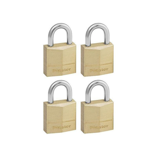 Master Lock Solid Brass 20mm Padlock 3-Pin - Keyed Alike x 4 Master Lock - NN4 Online