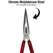 Teng Tools Bent Long Nose Plier 200mm Teng Tools - Dynamic Drive