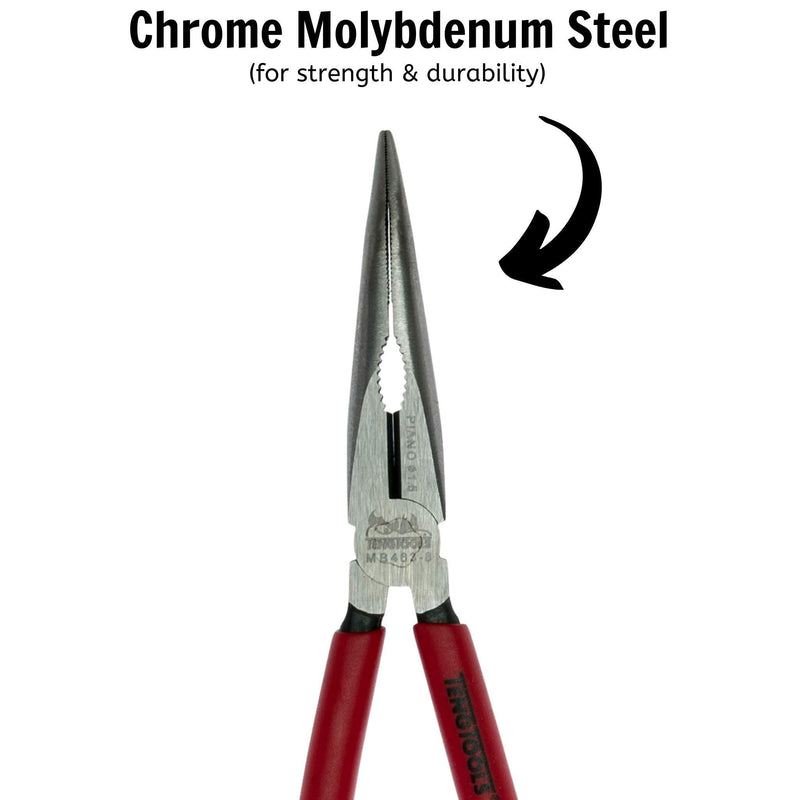 Teng Tools Bent Long Nose Plier 200mm Teng Tools - Dynamic Drive
