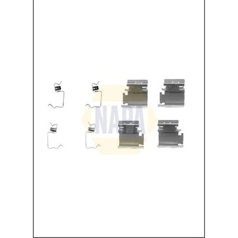 NAPA Brake Pad Accessory Fitting Kit Front fits Abarth 500 2008 on 1.4