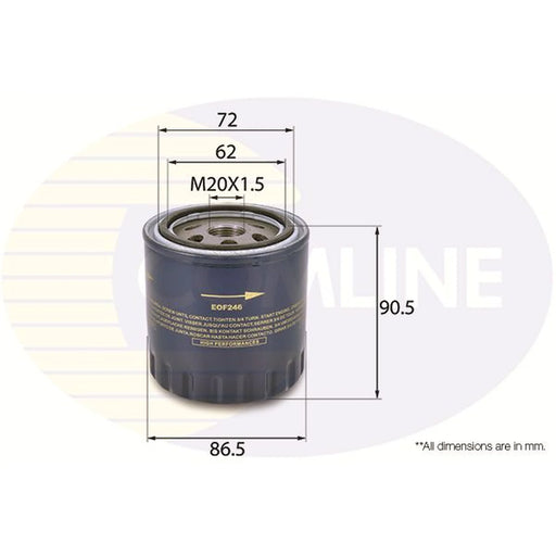 Comline Engine Oil Filter fits Infiniti Ex 2010 on